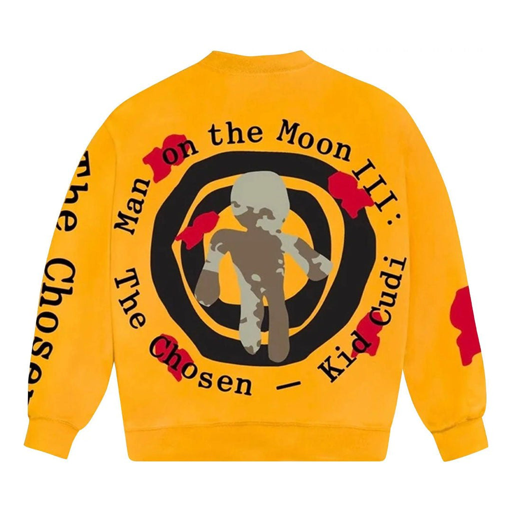 CPFM x Kid Cudi For MOTM III Beautiful Trip Crewneck 'Yellow' by Cactus Plant Flea Market - NWAHype No.1 for streetwear
