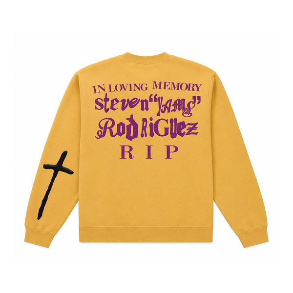 CPFM Yams Day In Loving Memory Yellow Crewneck by Cactus Plant Flea Market - NWAHYPE No.1 for streetwear Hoodies in USA