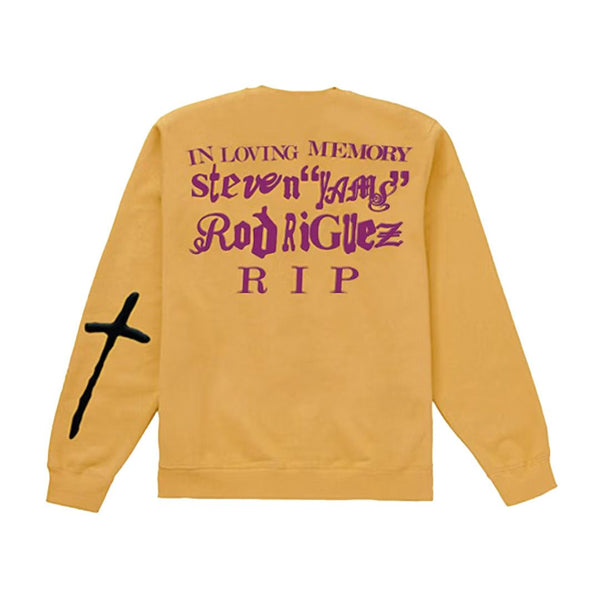 CPFM Yams Day In Loving Memory Yellow Crewneck by Cactus Plant Flea Market - NWAHype 1 for streetwear Hoodies in USA