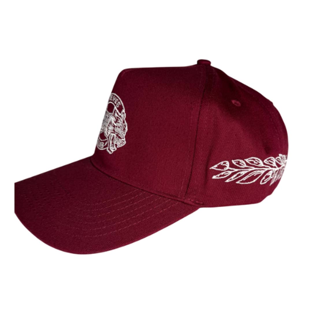 Darcsport Crown 5 Panel Hat Maroon by Darcsport - NWAHYPE No.1 for streetwear Hats in USA