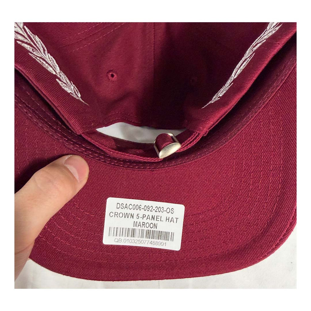 Darcsport Crown 5 Panel Hat Maroon by Darcsport - NWAHYPE No.1 for streetwear Hats in USA