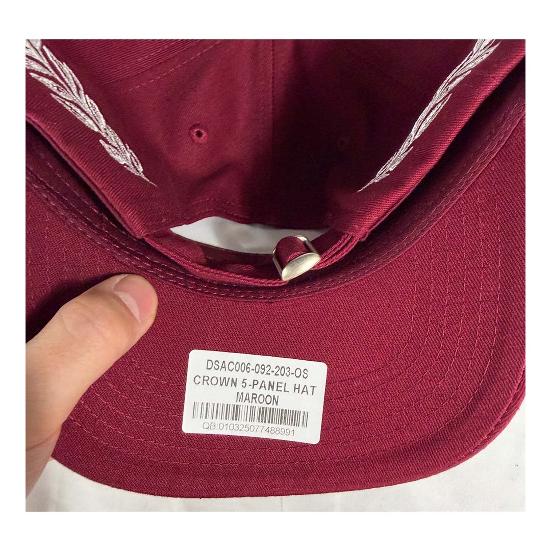 Darcsport Crown 5 Panel Hat Maroon by Darcsport - NWAHYPE No.1 for streetwear Hats in USA
