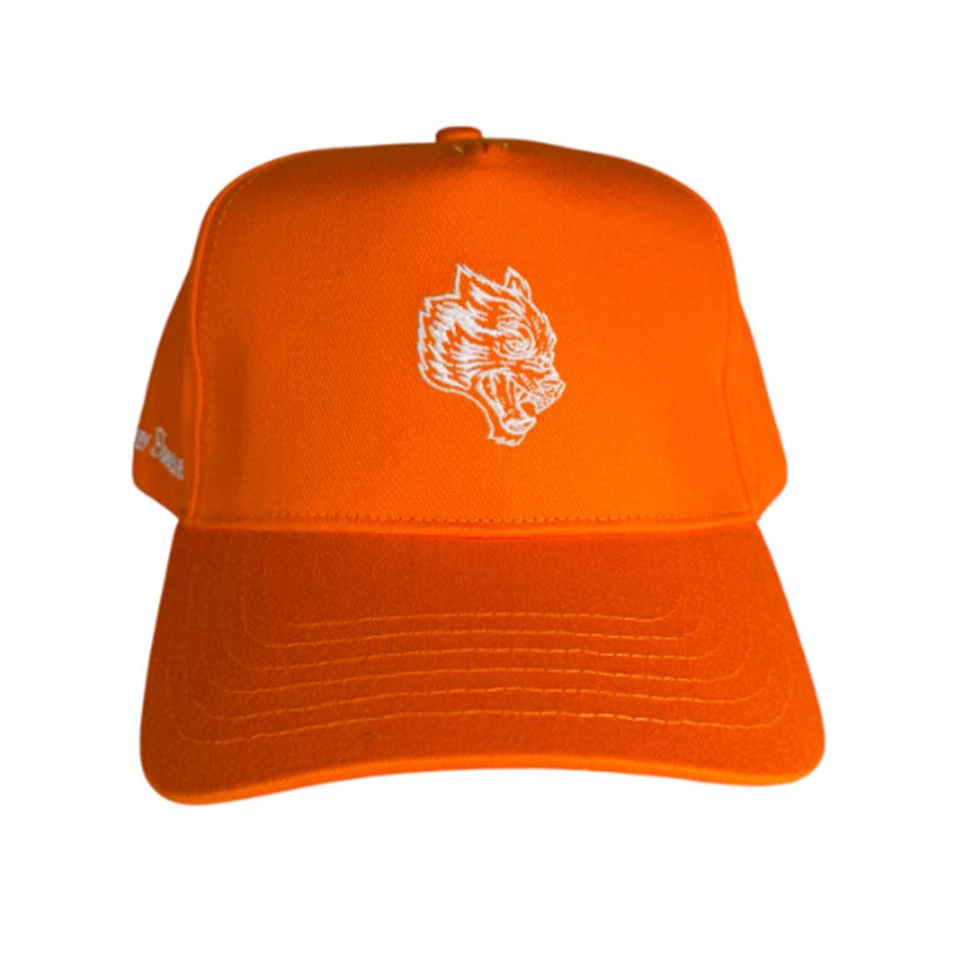 【Darcsport】WOLF BAR5 PANEL HAT IN ORANGE Darcsport Forever Wolf 5 Panel Hat - Orange Style Headwear – NWAHYPE