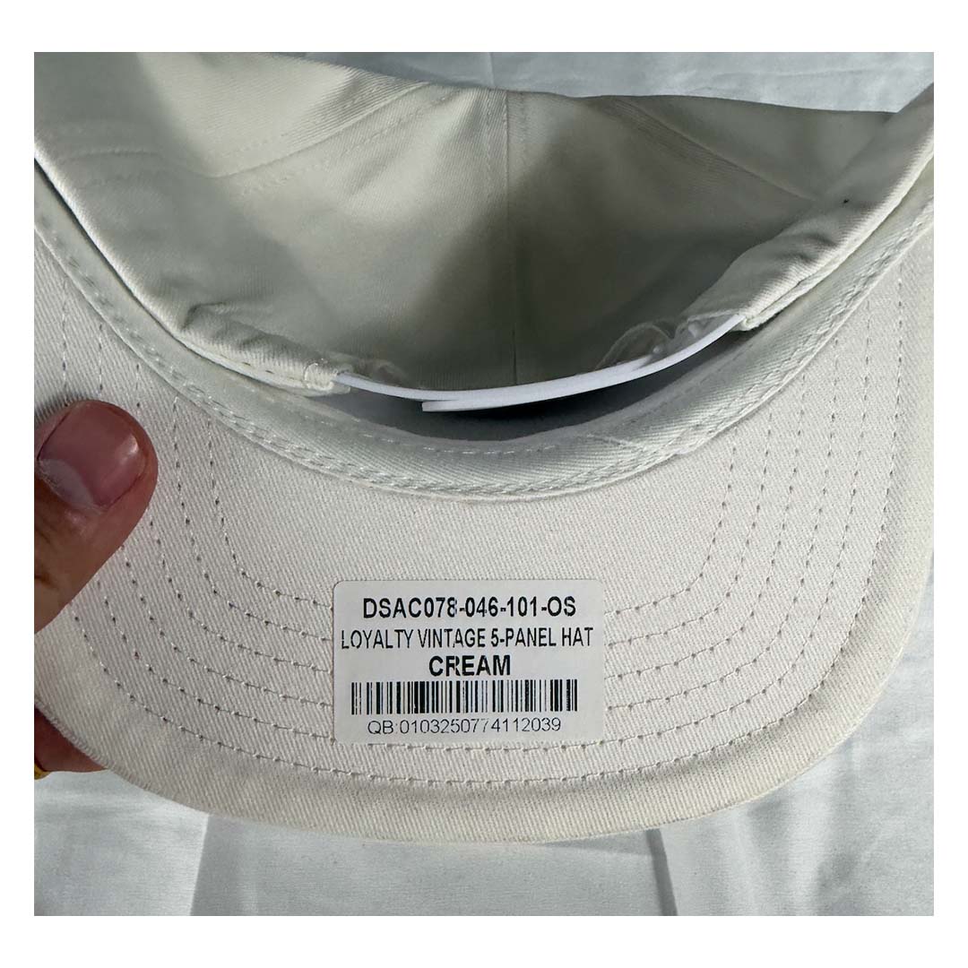 Darcsport Loyalty Vintage 5 Panel Hat Cream by Darcsport - NWAHYPE No.1 for streetwear Hats in USA