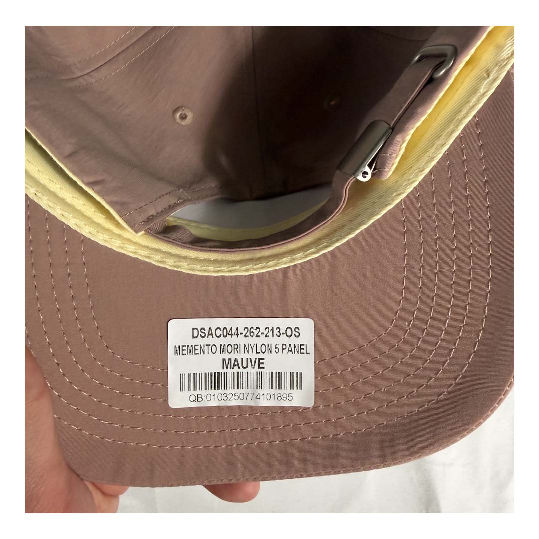 Darcsport Memento Mori Nylon 5 Panel Mauve by Darcsport - NWAHYPE No.1 for streetwear Hats in USA