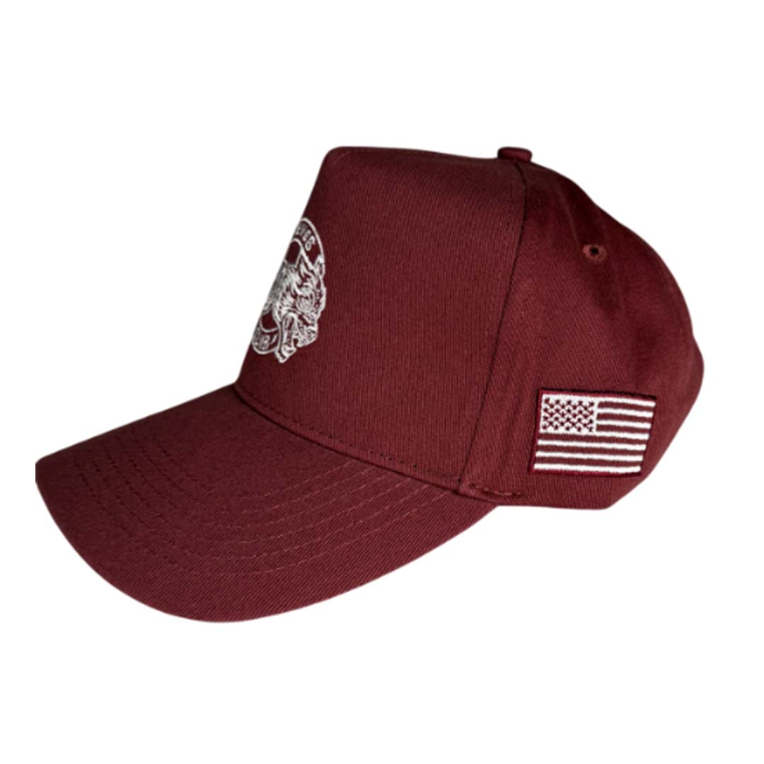 Darcsport Original Wolves Club 5 Panel Hat Ox Blood by Darcsport - NWAHYPE No.1 for streetwear Hats in USA