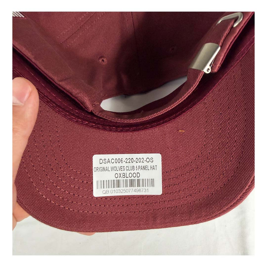 Darcsport Original Wolves Club 5 Panel Hat Ox Blood by Darcsport - NWAHYPE No.1 for streetwear Hats in USA