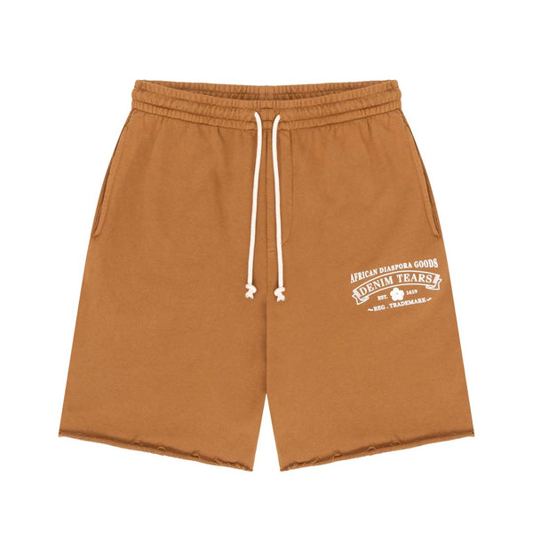 Denim Tears ADG Brown Sweat Shorts by Denim Tears - NWAHYPE No.1 for streetwear Shorts in USA