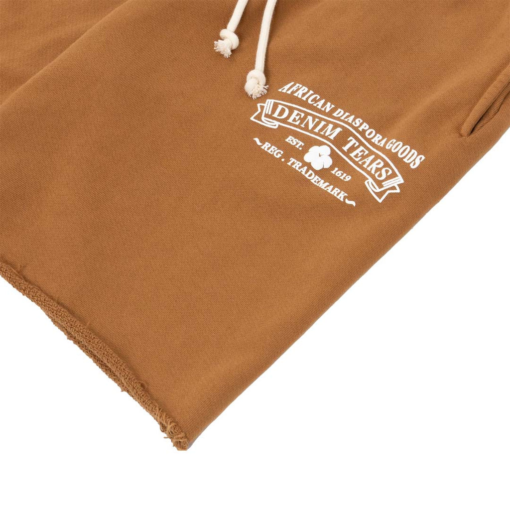 Denim Tears ADG Brown Sweat Shorts by Denim Tears - NWAHYPE No.1 for streetwear Shorts in USA