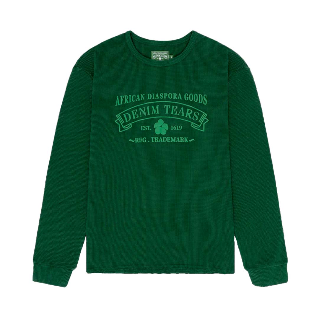 Denim Tears ADG Thermal Tee Green by Denim Tears - NWAHype 1 for streetwear T-Shirts in USA