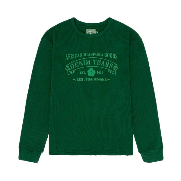 Denim Tears ADG Thermal Tee Green by Denim Tears - NWAHype 1 for streetwear T-Shirts in USA