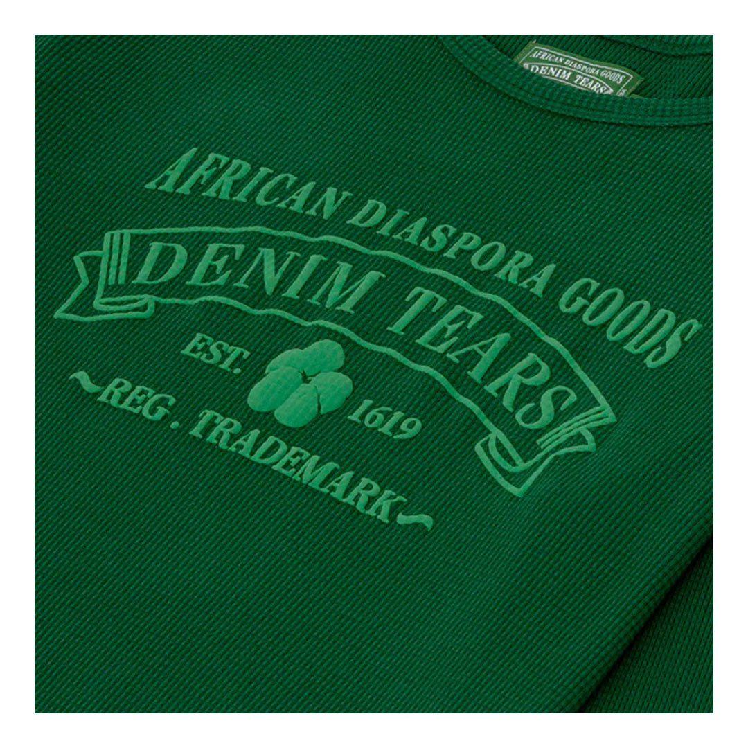 Denim Tears ADG Thermal Tee Green by Denim Tears - NWAHype 1 for streetwear T-Shirts in USA