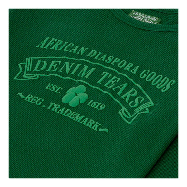 Denim Tears ADG Thermal Tee Green by Denim Tears - NWAHype 1 for streetwear T-Shirts in USA