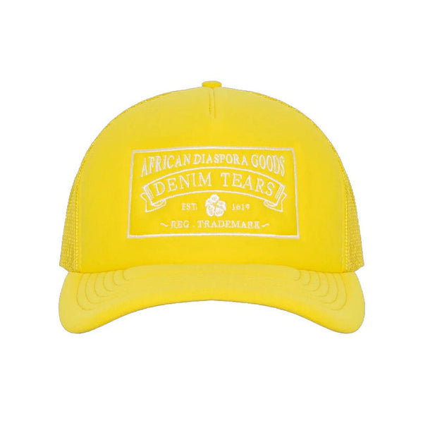 Denim Tears ADG Yellow Trucker Hat by Denim Tears - NWAHype 1 for streetwear Hats in USA