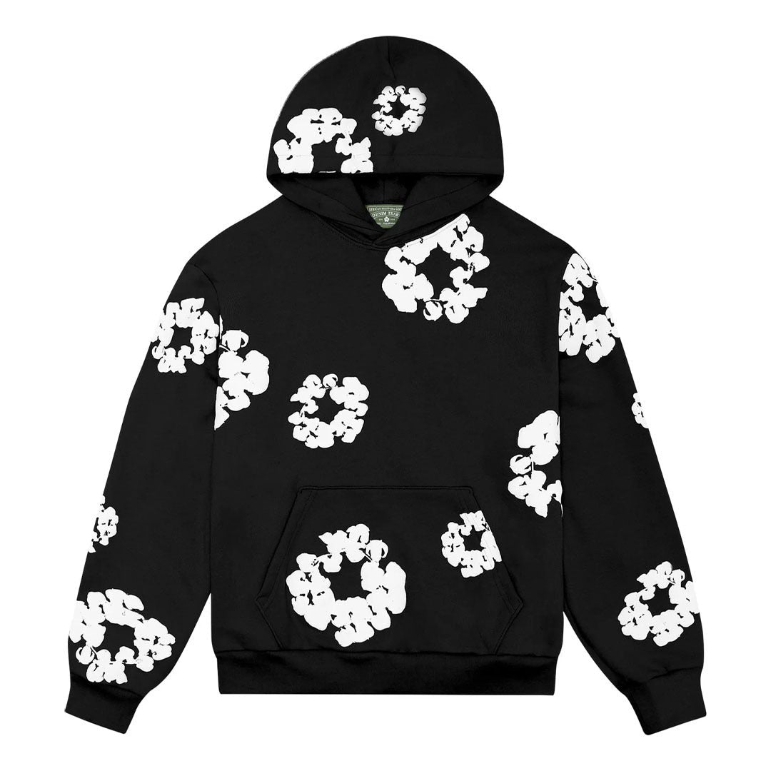 Denim Tears Black Cotton Wreath Sweatshirt by Denim Tears - NWAHype 1 for streetwear Hoodies in USA