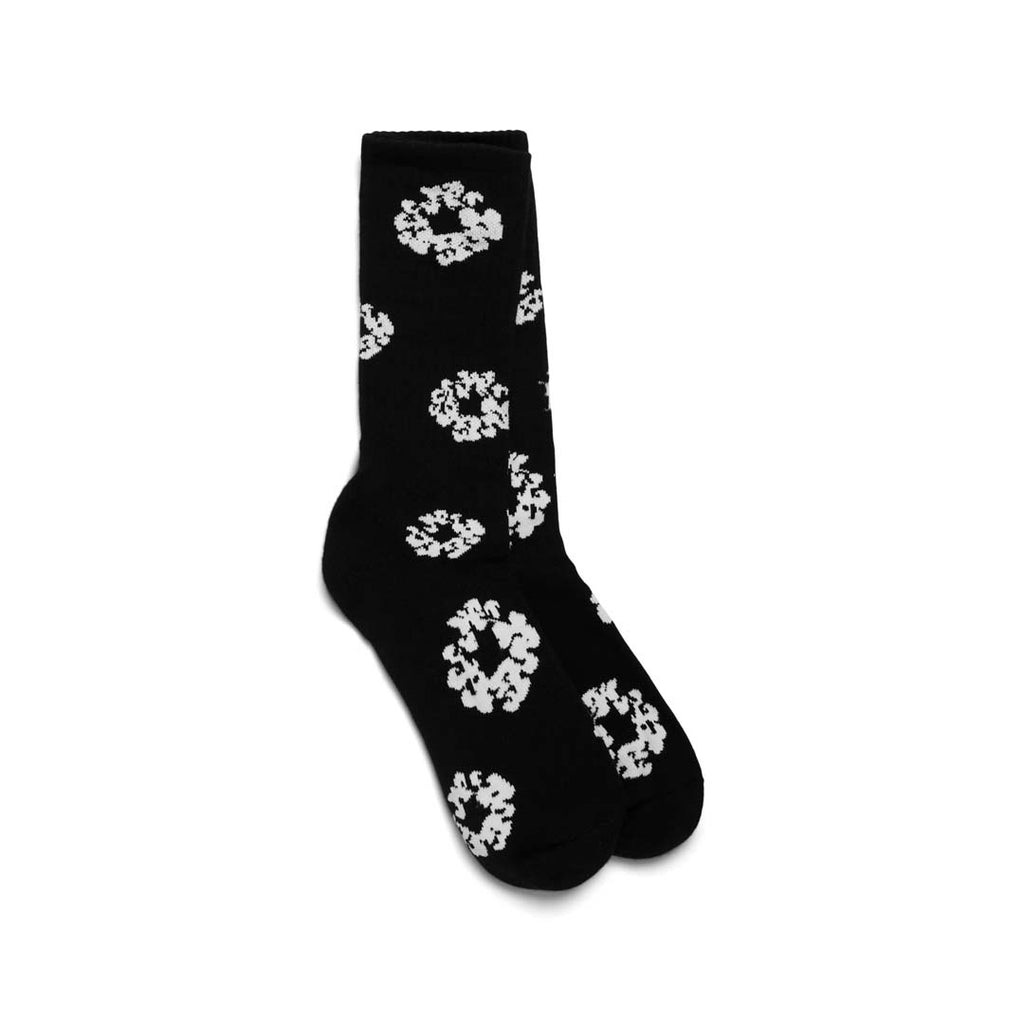 Denim Tears Black White Socks by Denim Tears - NWAHYPE No.1 for streetwear Accessories in USA