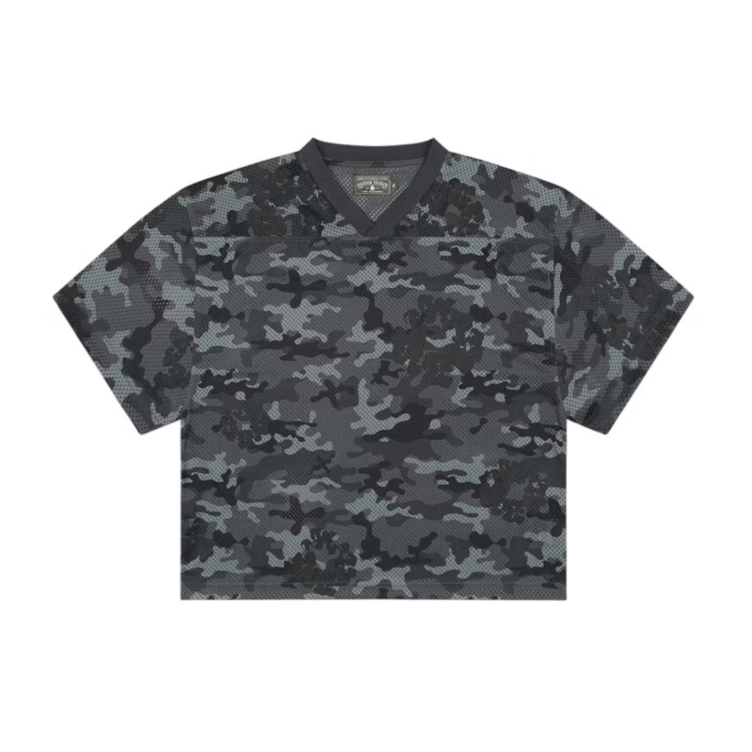 Denim Tears Camo Cotton Wreath Mesh Jersey Tee Black by Denim Tears - NWAHype No.1 for streetwear T-Shirts in USA