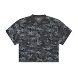 Denim Tears Camo Cotton Wreath Mesh Jersey Tee Black by Denim Tears - NWAHype No.1 for streetwear T-Shirts in USA