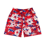 Denim Tears Camo Cotton Wreath Mesh Shorts Red by Denim Tears - NWAHype No.1 for streetwear Shorts in USA