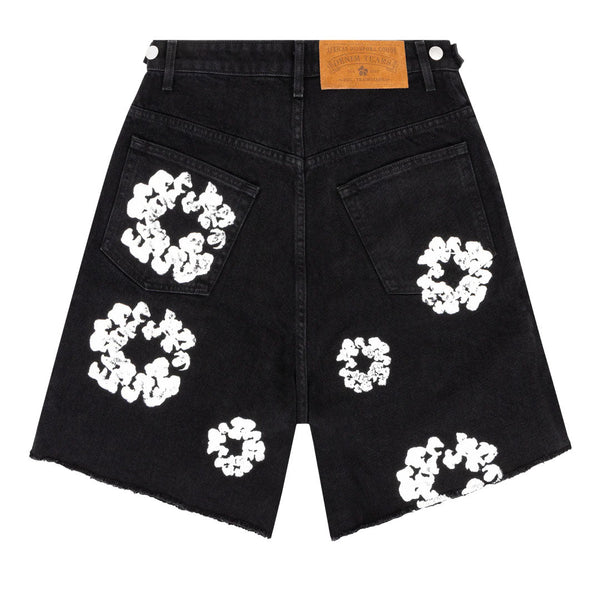 Denim Tears Cotton Wreath Denim Shorts Black by Denim Tears - NWAHype 1 for streetwear Shorts in USA