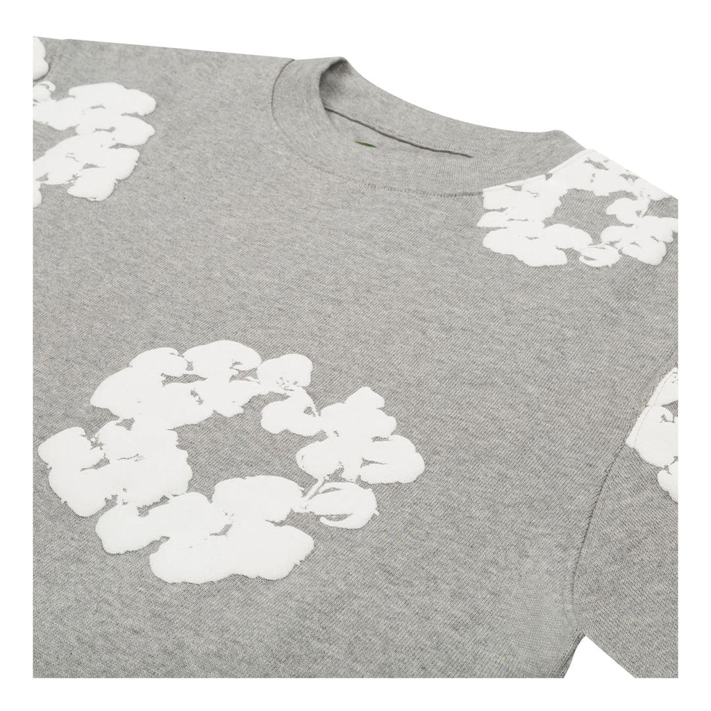 Denim Tears Cotton Wreath Grey Long Sleeve Tee by Denim Tears - NWAHype 1 for streetwear T-Shirts in USA