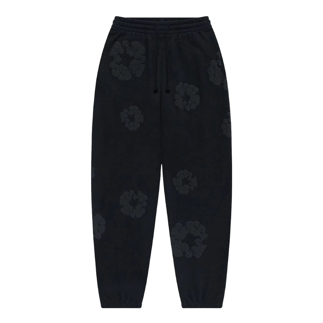 Denim Tears Cotton Wreath Sweatpants Black Monochrome by Denim Tears - NWAHype 1 for streetwear Hoodies in USA