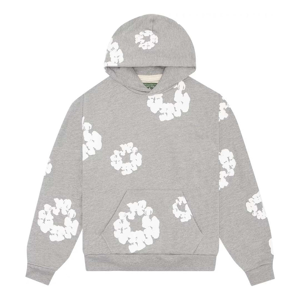 Denim Tears Grey Cotton Wreath Sweatshirt by Denim Tears - NWAHype 1 for streetwear Hoodies in USA