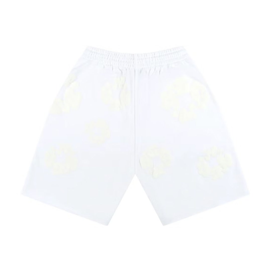 Denim Tears Mono Cotton Wreath Shorts White by Denim Tears - NWAHype 1 for streetwear Shorts in USA