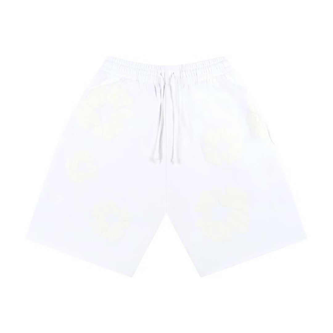 Denim Tears Mono Cotton Wreath Shorts White by Denim Tears - NWAHype 1 for streetwear Shorts in USA
