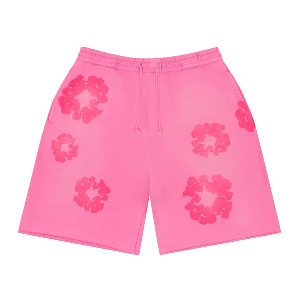 Denim Tears Mono Cotton Wreath Sweat Shorts 'Pink' by Denim Tears - NWAHype 1 for streetwear Shorts in USA