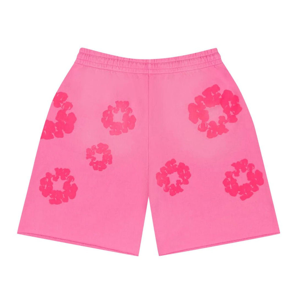 Denim Tears Mono Cotton Wreath Sweat Shorts 'Pink' by Denim Tears - NWAHype 1 for streetwear Shorts in USA