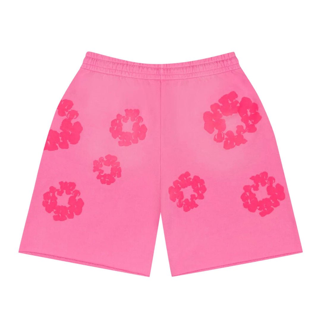 Denim Tears Mono Cotton Wreath Sweat Shorts 'Pink' by Denim Tears - NWAHype 1 for streetwear Shorts in USA