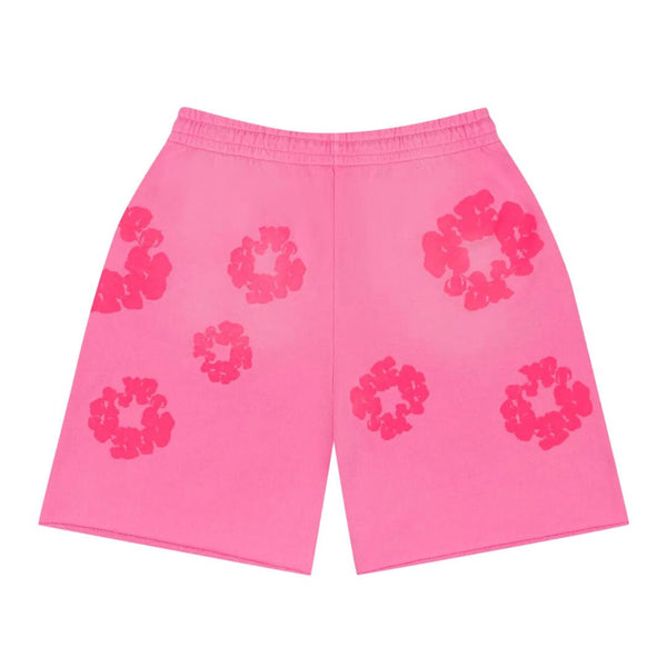 Denim Tears Mono Cotton Wreath Sweat Shorts 'Pink' by Denim Tears - NWAHype 1 for streetwear Shorts in USA