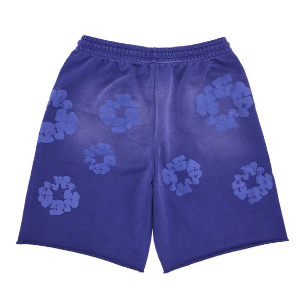 Denim Tears Mono Cotton Wreath Sweat Shorts 'Washed Blue' by Denim Tears - NWAHype 1 for streetwear Shorts in USA