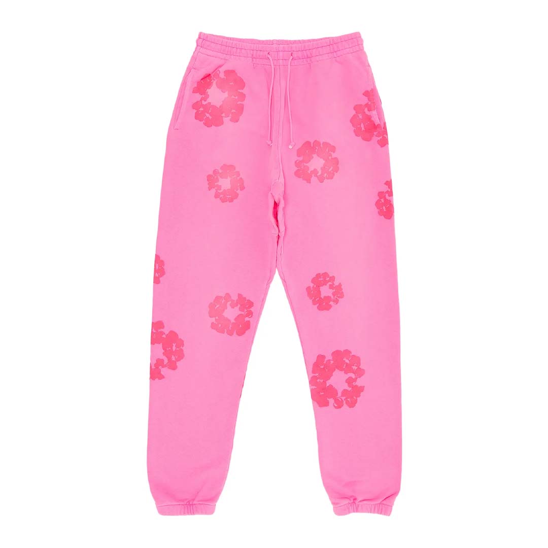 Denim Tears Mono Cotton Wreath Sweatpants 'Pink' by Denim Tears - NWAHype 1 for streetwear Pants in USA
