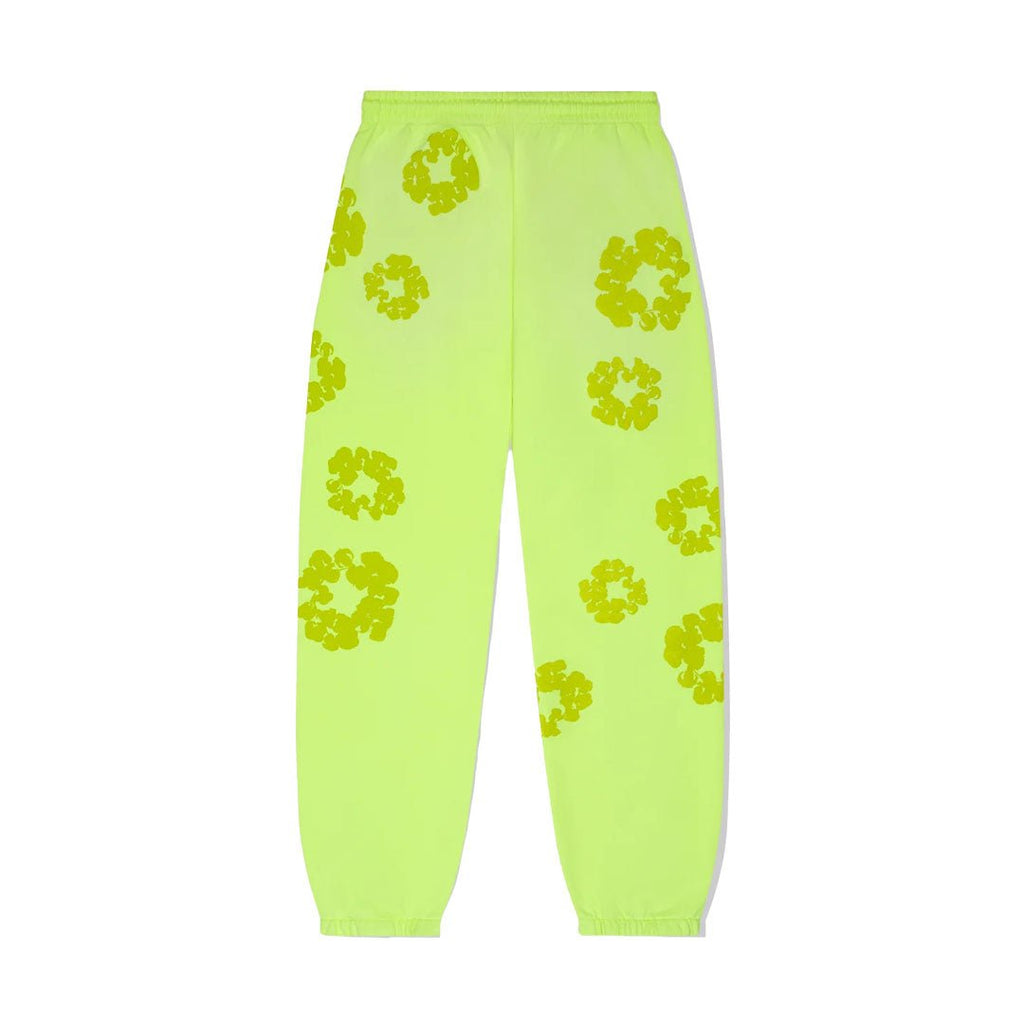 Denim Tears Monochrome Sweatpants Neon Green by Denim Tears - NWAHype 1 for streetwear Pants in USA