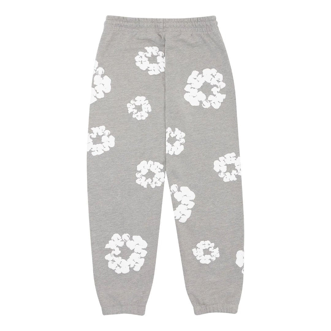 Denim Tears Sweatpants Grey Cotton Wreath by Denim Tears - NWAHype 1 for streetwear Pants in USA