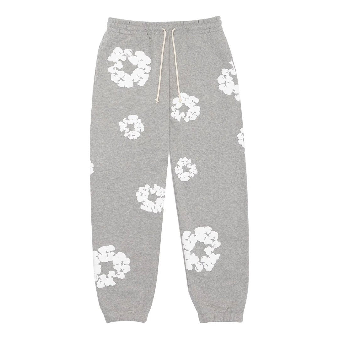 Denim Tears Sweatpants Grey Cotton Wreath by Denim Tears - NWAHype 1 for streetwear Pants in USA