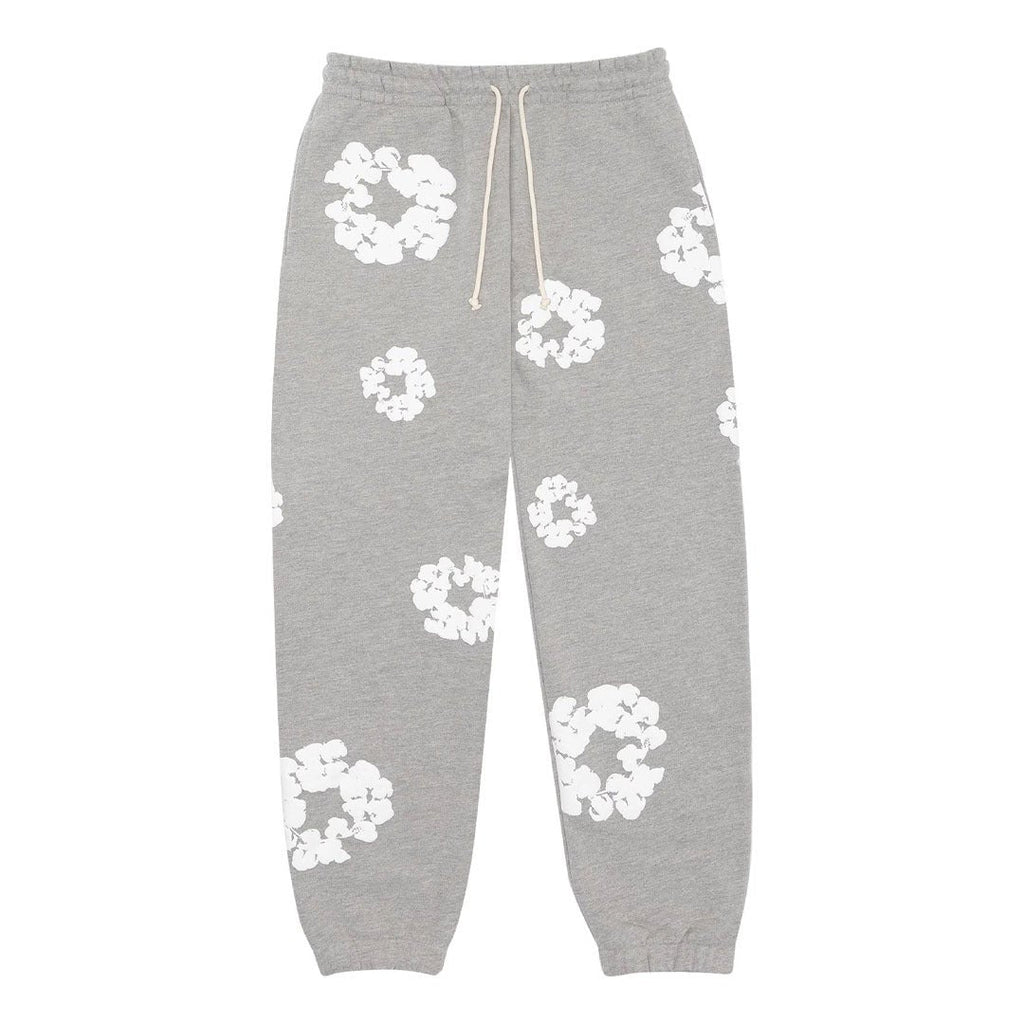 Denim Tears Sweatpants Grey Cotton Wreath by Denim Tears - NWAHype 1 for streetwear Pants in USA