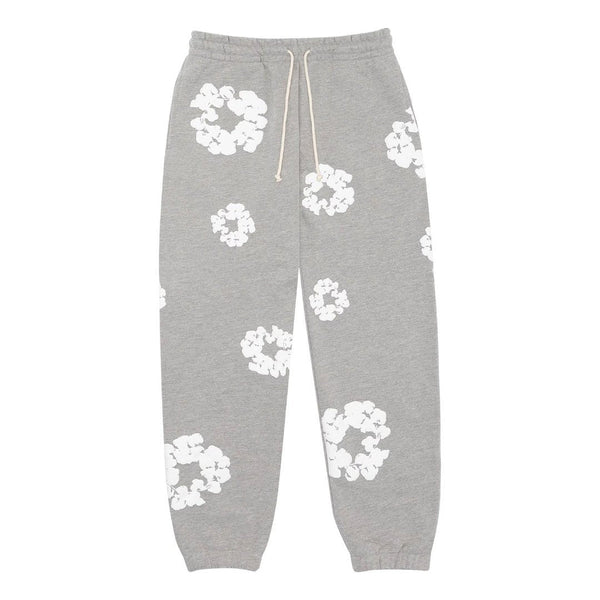 Denim Tears Sweatpants Grey Cotton Wreath by Denim Tears - NWAHype 1 for streetwear Pants in USA