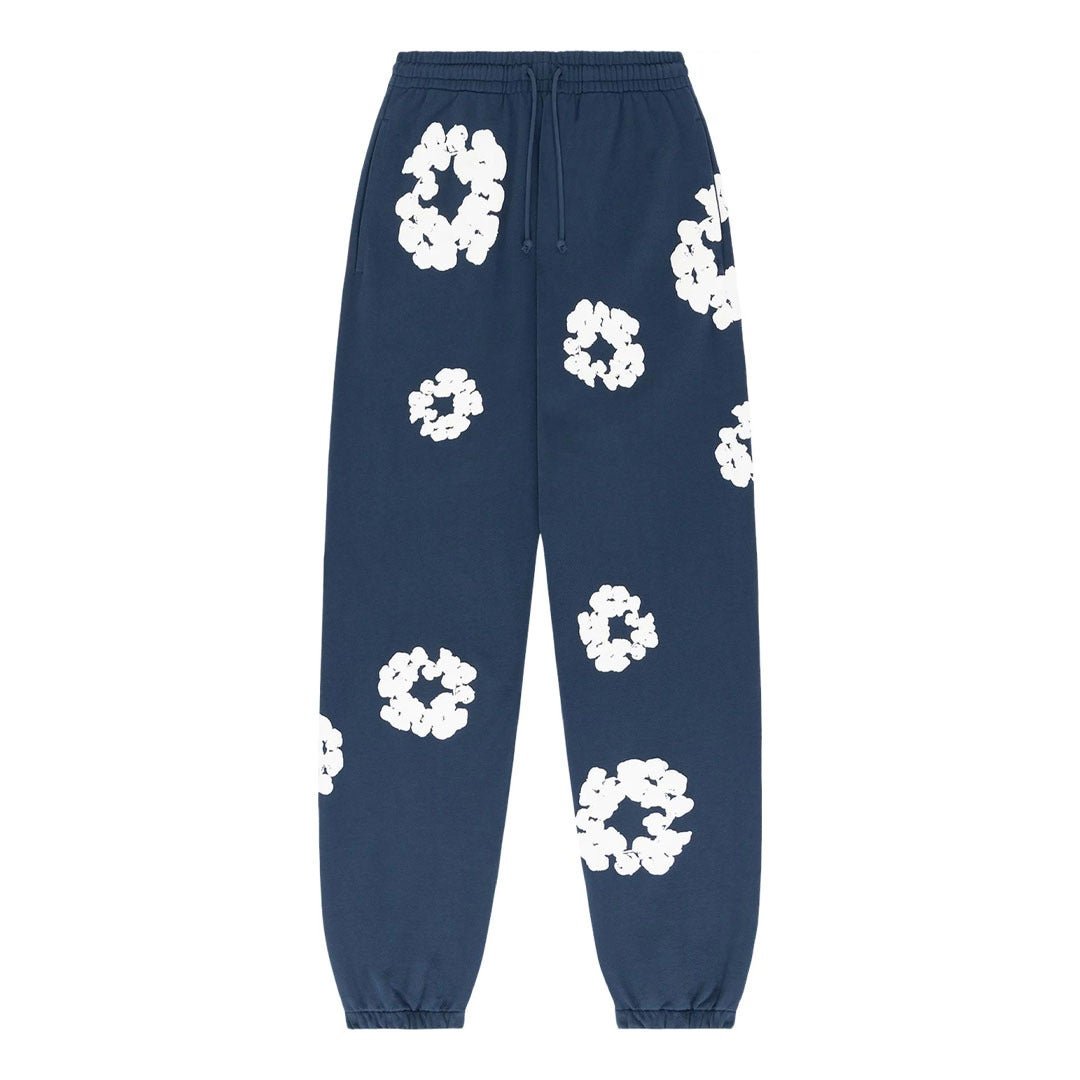 Denim Tears Sweatpants Navy Cotton Wreath by Denim Tears - NWAHype 1 for streetwear Pants in USA