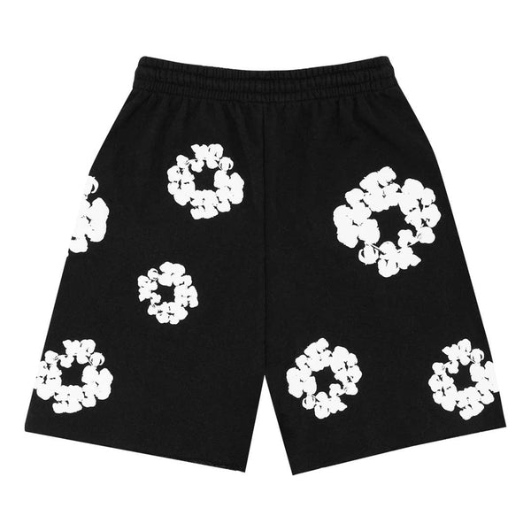Denim Tears The Cotton Wreath Shorts Black by Denim Tears - NWAHype 1 for streetwear Shorts in USA