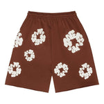 Denim Tears The Cotton Wreath Shorts Brown by Denim Tears - NWAHype 1 for streetwear Shorts in USA