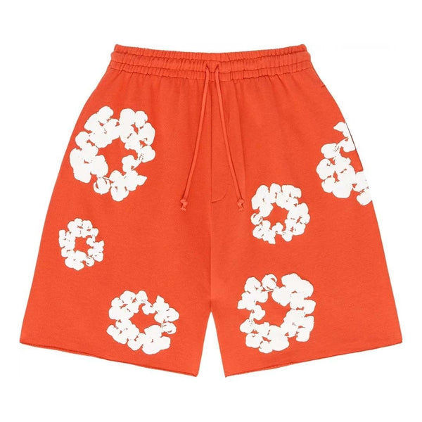 Denim Tears The Cotton Wreath Shorts 'Orange' by Denim Tears - NWAHype 1 for streetwear Shorts in USA
