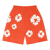 Denim Tears The Cotton Wreath Shorts 'Orange' by Denim Tears - NWAHype 1 for streetwear Shorts in USA