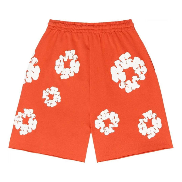 Denim Tears The Cotton Wreath Shorts 'Orange' by Denim Tears - NWAHype 1 for streetwear Shorts in USA