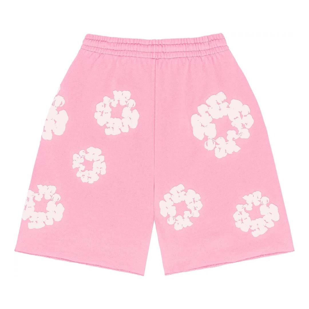 Denim Tears The Cotton Wreath Shorts Pink by Denim Tears - NWAHype 1 for streetwear Shorts in USA