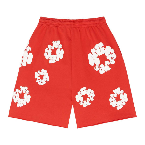 Denim Tears The Cotton Wreath Shorts 'Red' by Denim Tears - NWAHype 1 for streetwear Shorts in USA