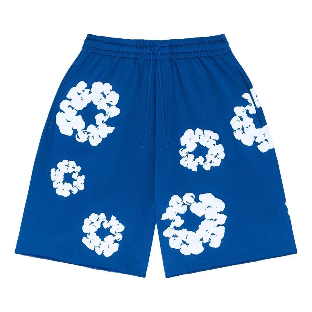 Denim Tears The Cotton Wreath Shorts 'Royal Blue' by Denim Tears - NWAHype 1 for streetwear Shorts in USA