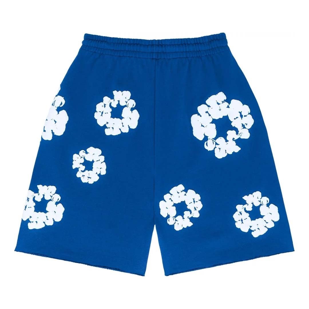 Denim Tears The Cotton Wreath Shorts 'Royal Blue' by Denim Tears - NWAHype 1 for streetwear Shorts in USA